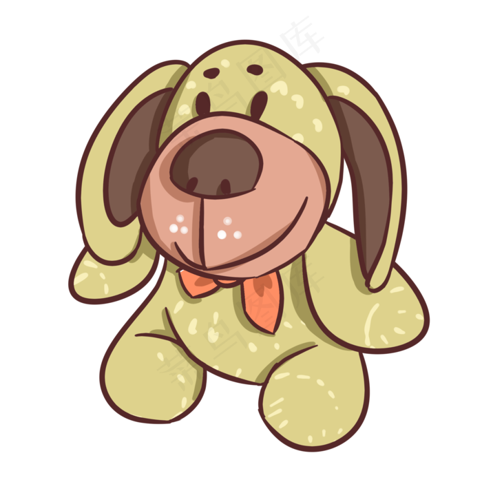 儿童节小熊玩具手绘插画