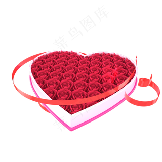 妇女节情人节玫瑰花礼盒,免抠元素