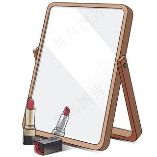 38妇女节女神的梳妆镜4,免抠元素