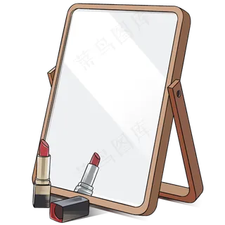 38妇女节女神的梳妆镜4,免抠元素