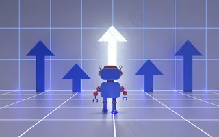 商务卡通机器人图片