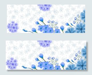 青花瓷风格电商banner