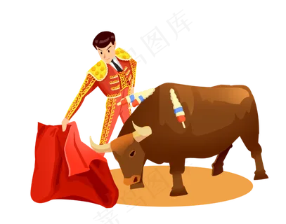 斗牛士红布斗篷