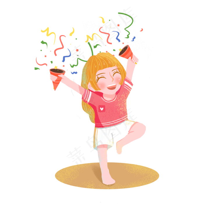 儿童节快乐女孩png素材