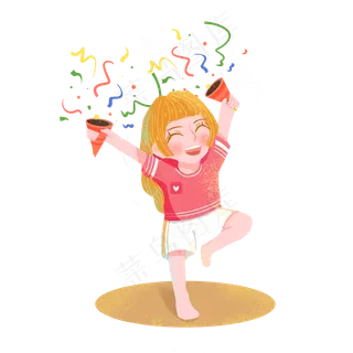 儿童节快乐女孩png素材