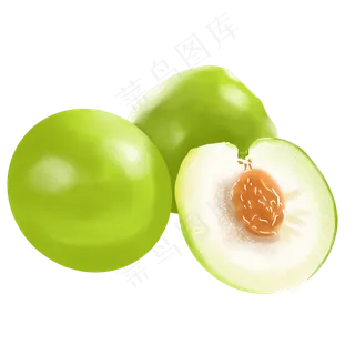 青色枣子水果 青色枣子水果