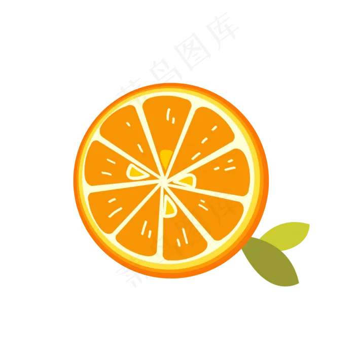 矢量图黄色橙子汁水酸甜(2000X2000(DPI:300))psd模版下载