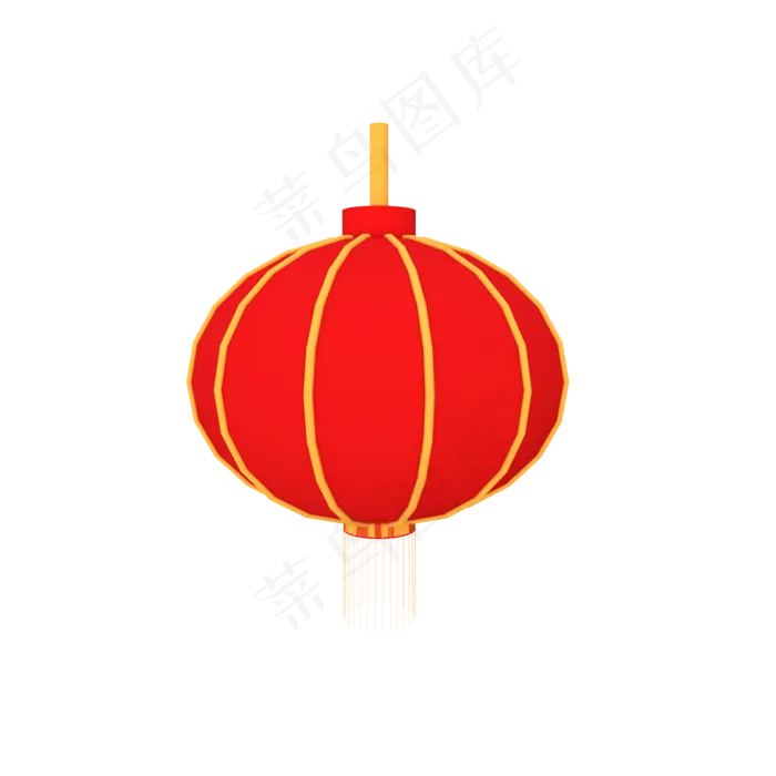 立体创意红色灯笼,免抠元素(2000X2000(DPI:72))psd模版下载