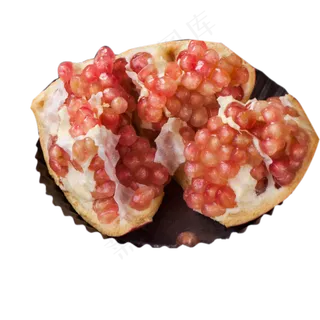 红通通的石榴免抠图