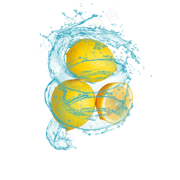 水果柠檬组合图(3000X3000(DPI:300))psd模版下载