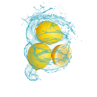 水果柠檬组合图