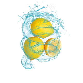 水果柠檬组合图