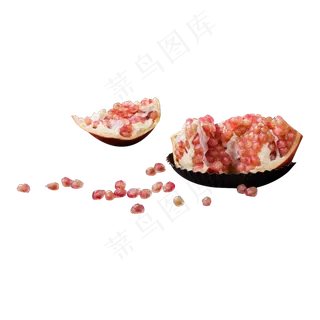 一个破开的红石榴