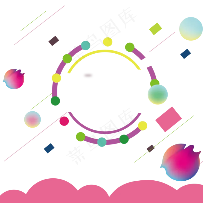 618电商主题装饰素材ai矢量模版下载