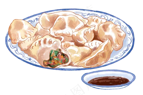 美食饺子皮,免抠元素 美食饺子皮,免抠元素