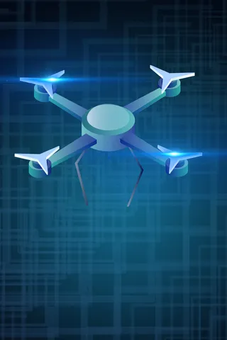 黑色酷炫靓丽无人机