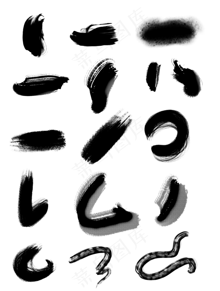 毛笔笔刷(5545X7344(DPI:300))psd模版下载
