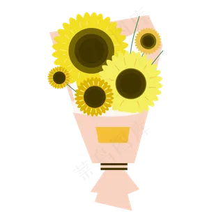 唯美太阳花花束