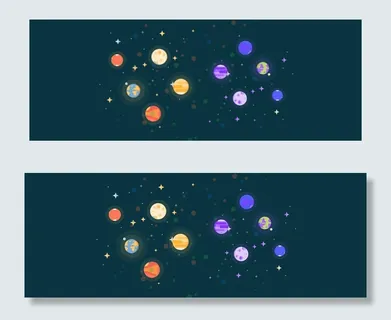 扁平星空AI矢量banner