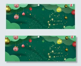 圣诞节奢华banner