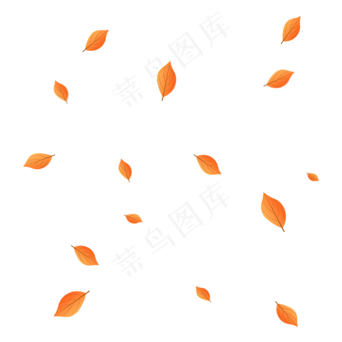 落叶漂浮,免抠元素(2000*2000px 300 dpi )ai矢量模版下载