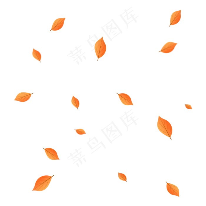 落叶漂浮,免抠元素(2000*2000px 300 dpi )ai矢量模版下载