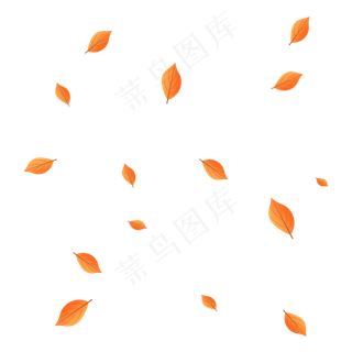 落叶漂浮,免抠元素