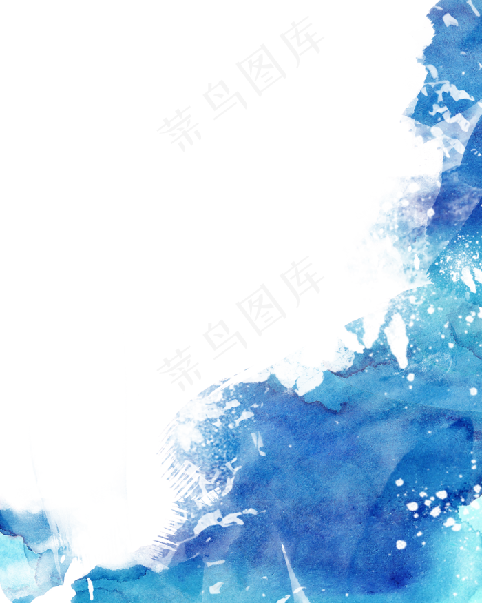 蓝色水彩颜料(2000X2500)