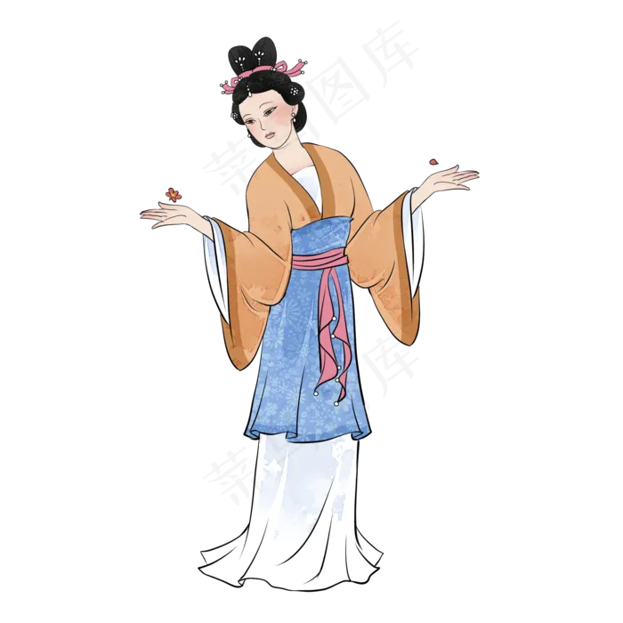 古代古装仕女(2000X2000(DPI:299))psd模版下载
