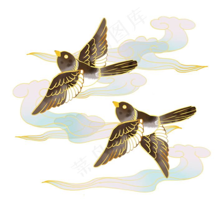 小鸟飞鸟(2000X2000(DPI:300))psd模版下载