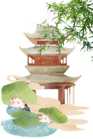 水墨画风景素材图片