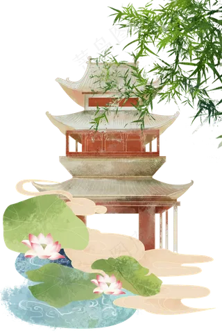 水墨画风景素材图片