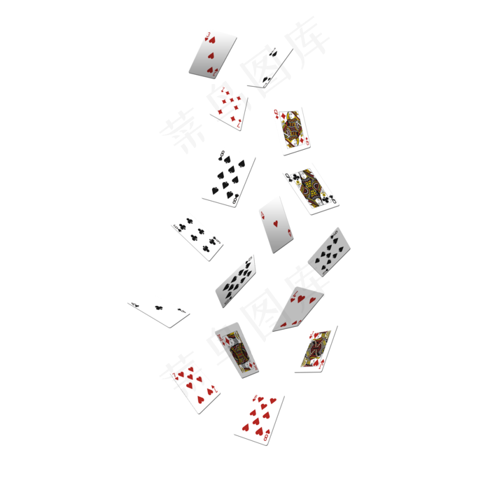 扑克牌,免抠元素(2000*2000px 300 dpi )psd模版下载