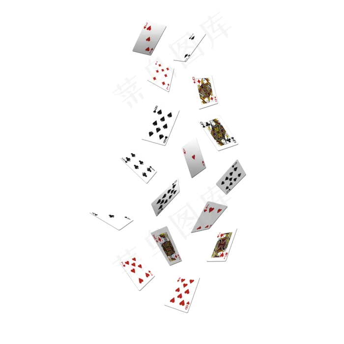 扑克牌,免抠元素(2000*2000px 300 dpi )psd模版下载