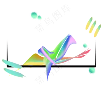 渐变装饰格子素材