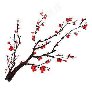 古风梅花树枝