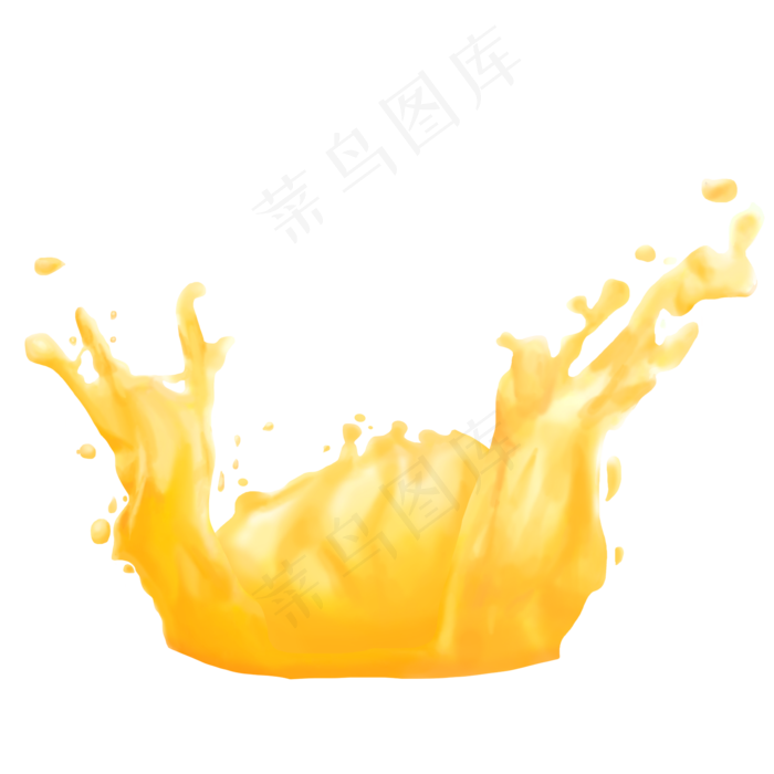 手绘好喝果汁牛奶,免抠元素