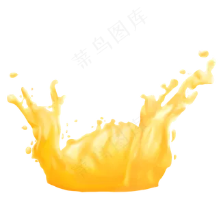 手绘好喝果汁牛奶,免抠元素