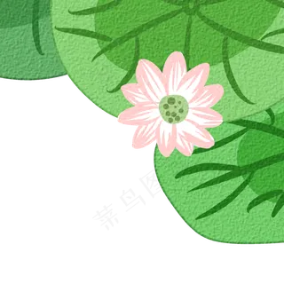 红色和荷花免抠图