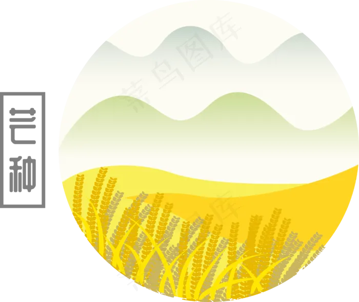 二十四节气之芒种(3996*3365px 300 dpi )ai矢量模版下载