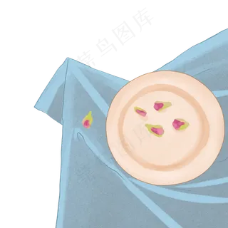 灰色亚麻餐桌布