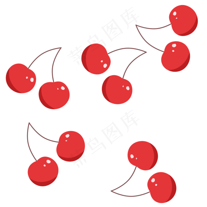 红色樱桃(2000X2000(DPI:299))psd模版下载