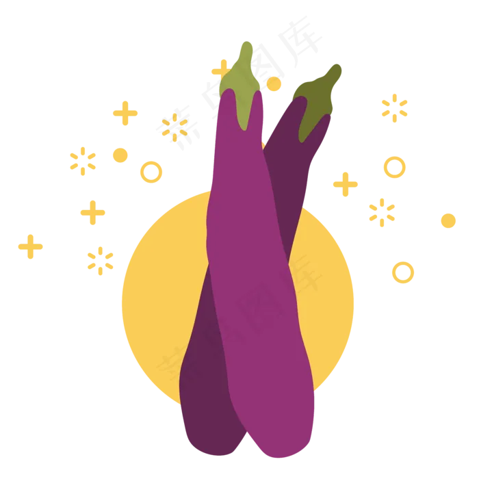 简约卡通立秋处暑农作物图形元素(4000X4000(DPI:300))ai矢量模版下载