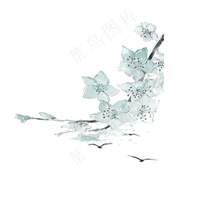 春天鲜花装饰(2000*2000px 300 dpi )psd模版下载
