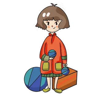 儿童节小女孩可爱短发