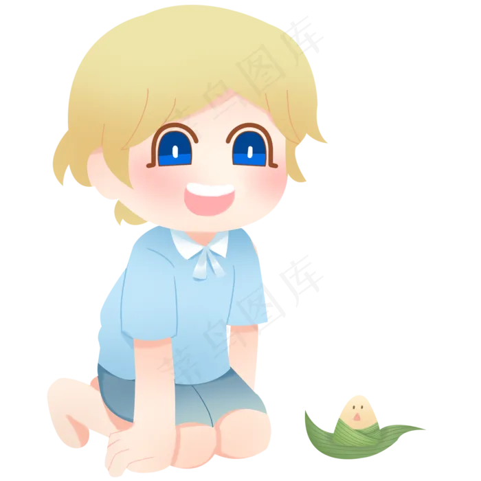 端午节卡通人物风格png格式(2000X2000(DPI:300))psd模版下载