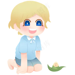 端午节卡通人物风格png格式