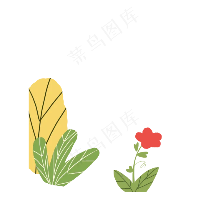 春天植物绿叶下载(2000X2000(DPI:300))psd模版下载