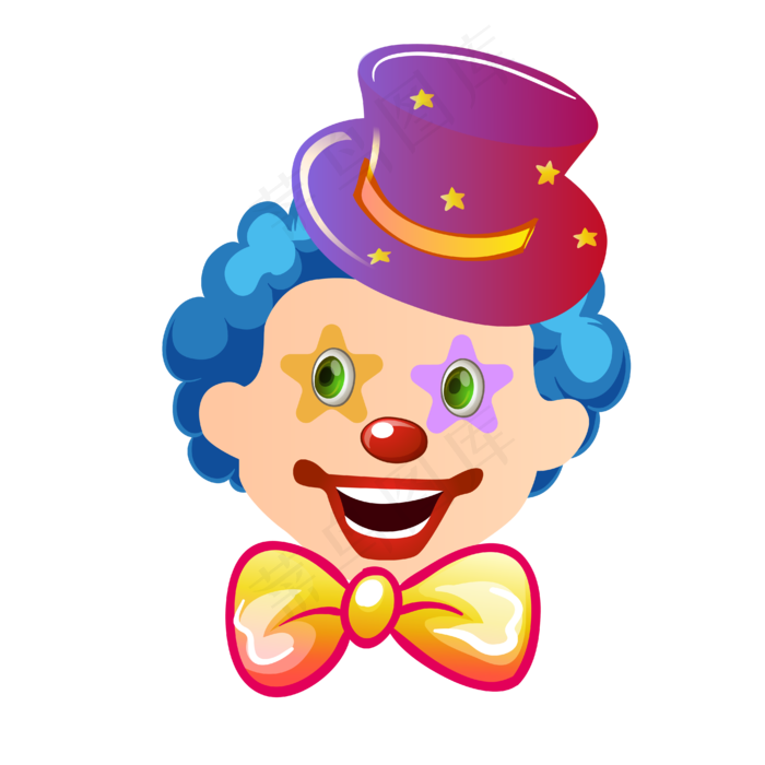 矢量卡通愚人节小丑