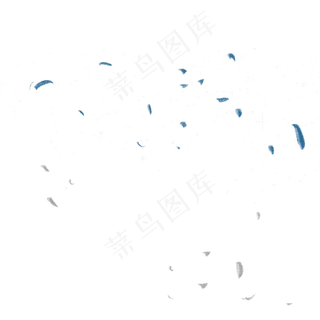 白色亮晶晶闪光漂浮元素,免抠元素